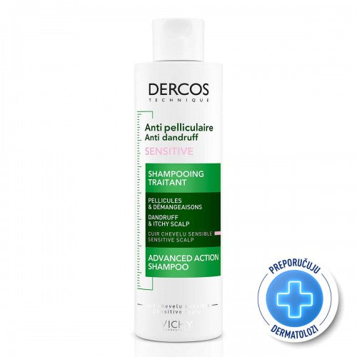 VICHY DERCOS ŠAMPON PROTIV PERUTI ZA OSJETLJIVU KOSU 200 ML