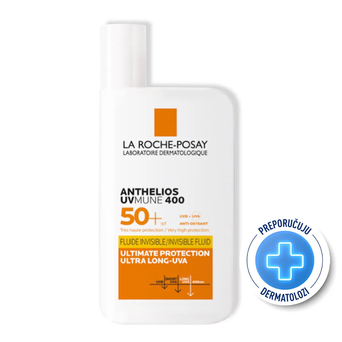 LRP ANTHELIOS UVMUNE 400 INVISIBLE FLUIDE SPF50+ ZA ZAŠTITU KOŽE OD UV ZRAČENJA 50 ML