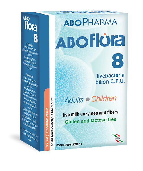 ABO flora 8 biliona probiotik 6 kapsula