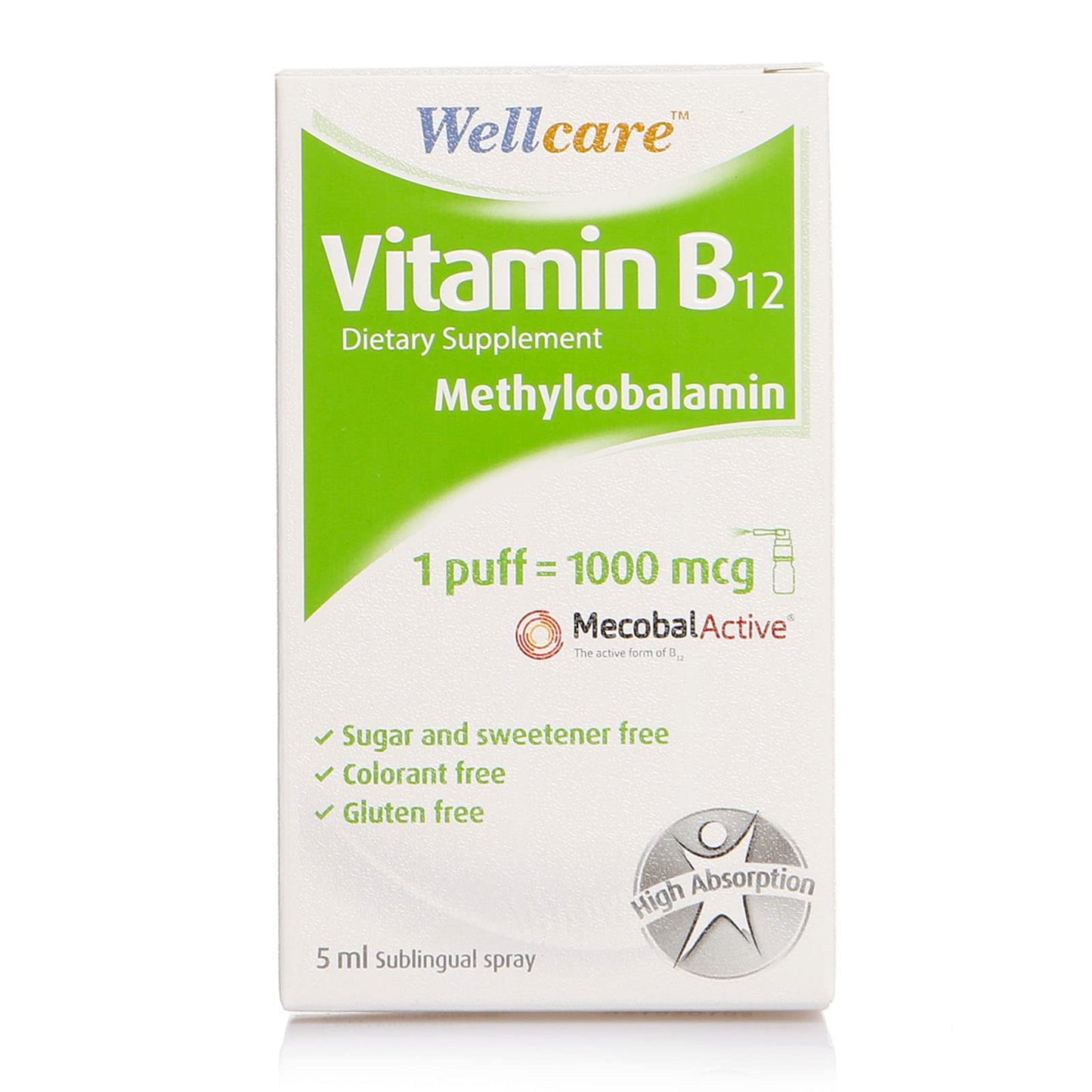 Wellcare Vitamin B-12 1000mcg sublingvalni sprej