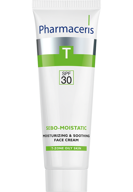 Pharmaceris T HIDRATANTNA I UMIRUJUĆA KREMA za lice SPF 30 za upotrebu za vrijeme i nakon anti-akne tretmana