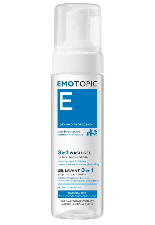 PHARMACERIS EMOTOPIC  3u1 GEL ZA PRANJE za lice, tijelo i kosu 200 ml