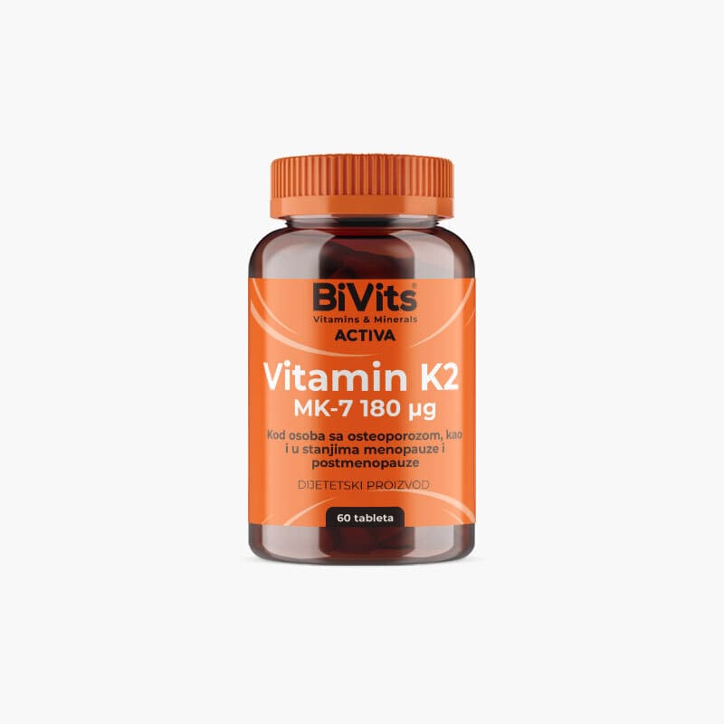 Bivitis activa vitamin K2 MK-7 180 µg 60 tableta