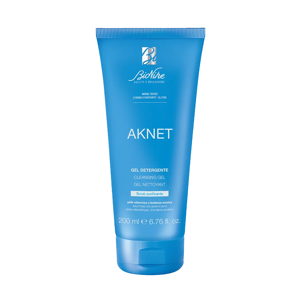 BioNike Aknet Pjenušavi gel – piling za kožu sklonu aknama i seboreji 200 ml