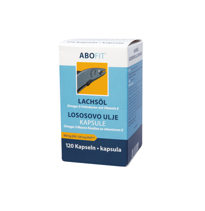 ABO lososovo ulje omega 3 kapsule +Vitamin E 120 kapsula