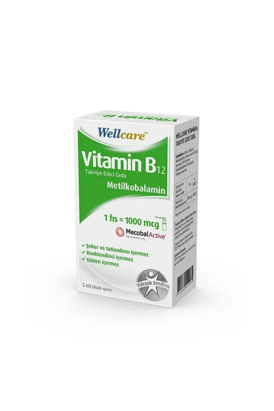 Wellcare Vitamin B-12 1000mcg sublingvalni sprej