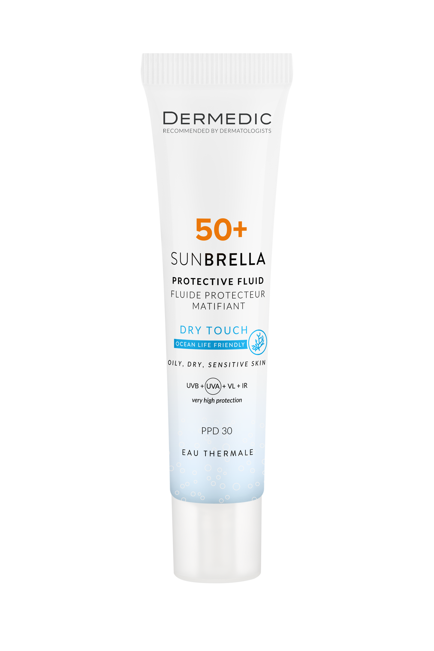 Dermedic SUNBRELLA Dry Touch zaštitni fluid SPF50+ PPD30