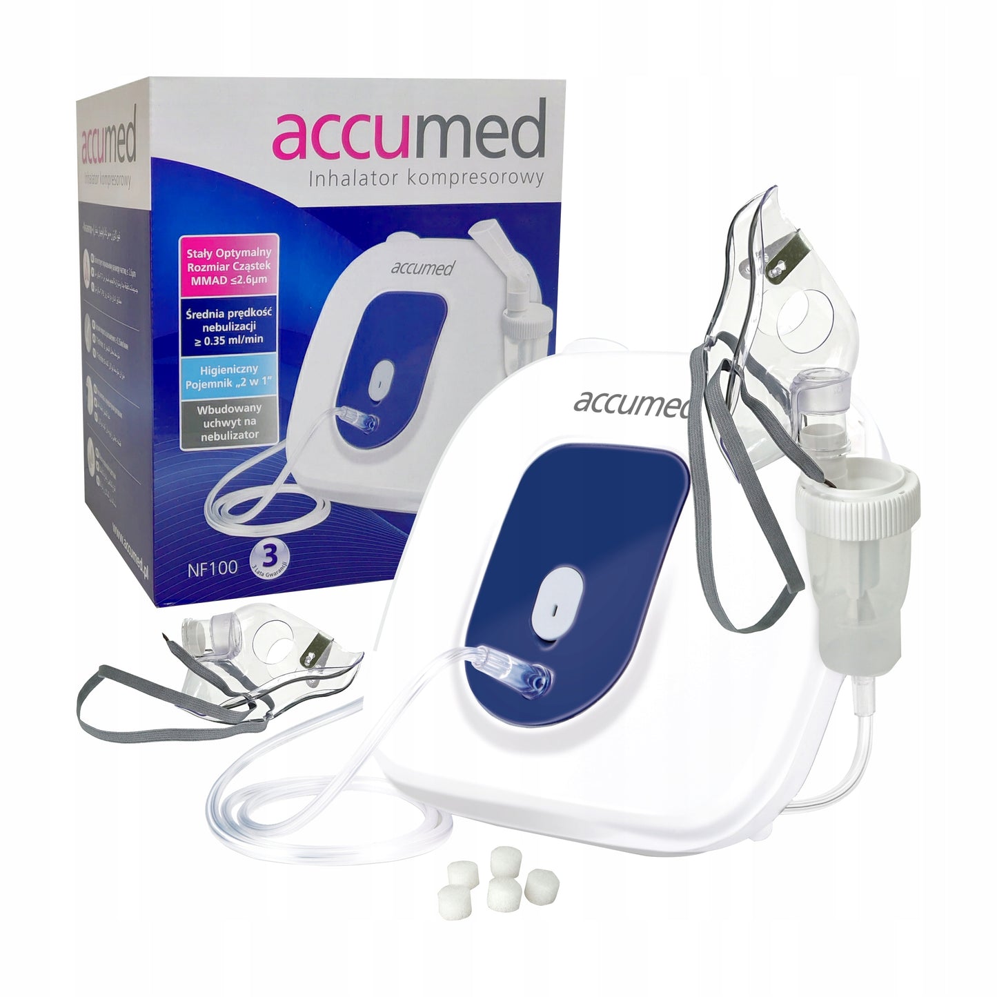 Accumed NF100 kompresorski inhalator za djecu i odrasle