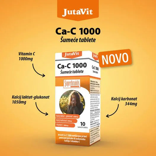 Calcij+ Vitamin C 10 šumeći tableta