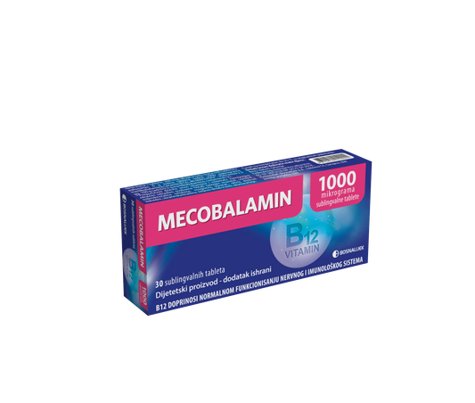 Mecobalamin sublingvalni 1000mcg 30 tableta