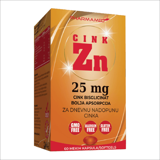 Cink 25 mg a 100 kapsula