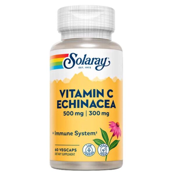 Solaray Vitamin C + ehinacea 500/300 mg 60 tableta