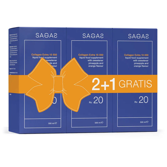 Sagas kolagen extra 15000 500 ml 2+1 GRATIS