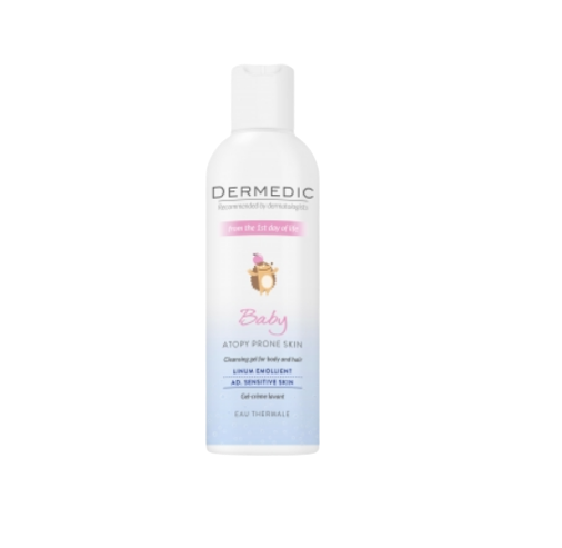 Dermedic linium emolient baby čisteći gel za tijelo i kosu 200 ml