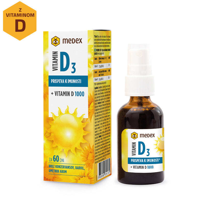 Vitamin D3 1000IU sprej sa dodatkom propolisa