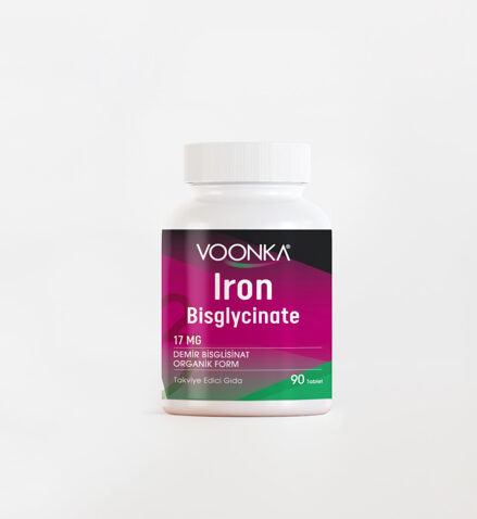 Voonka Iron bisglycinate tbl a90