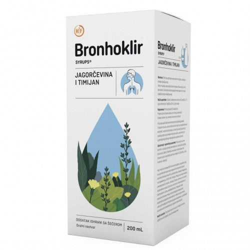 Bronhoklir sirup jagorčevina+timijan  200 ml