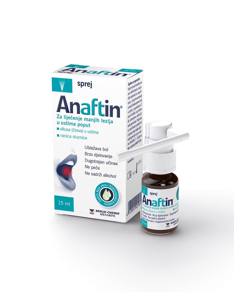 Anaftin oralni sprey 1.5% 15ml
