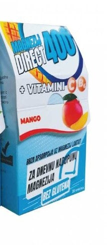 Magnezij 400 mg MANGO 20 kesica