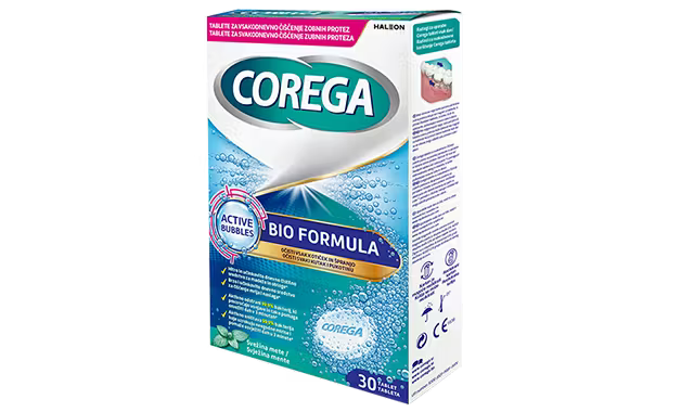 Corega Bio Formula tablete za čišćenje zubnih proteza a30