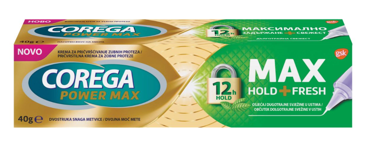 Corega Max Hold+Fresh, 40 g