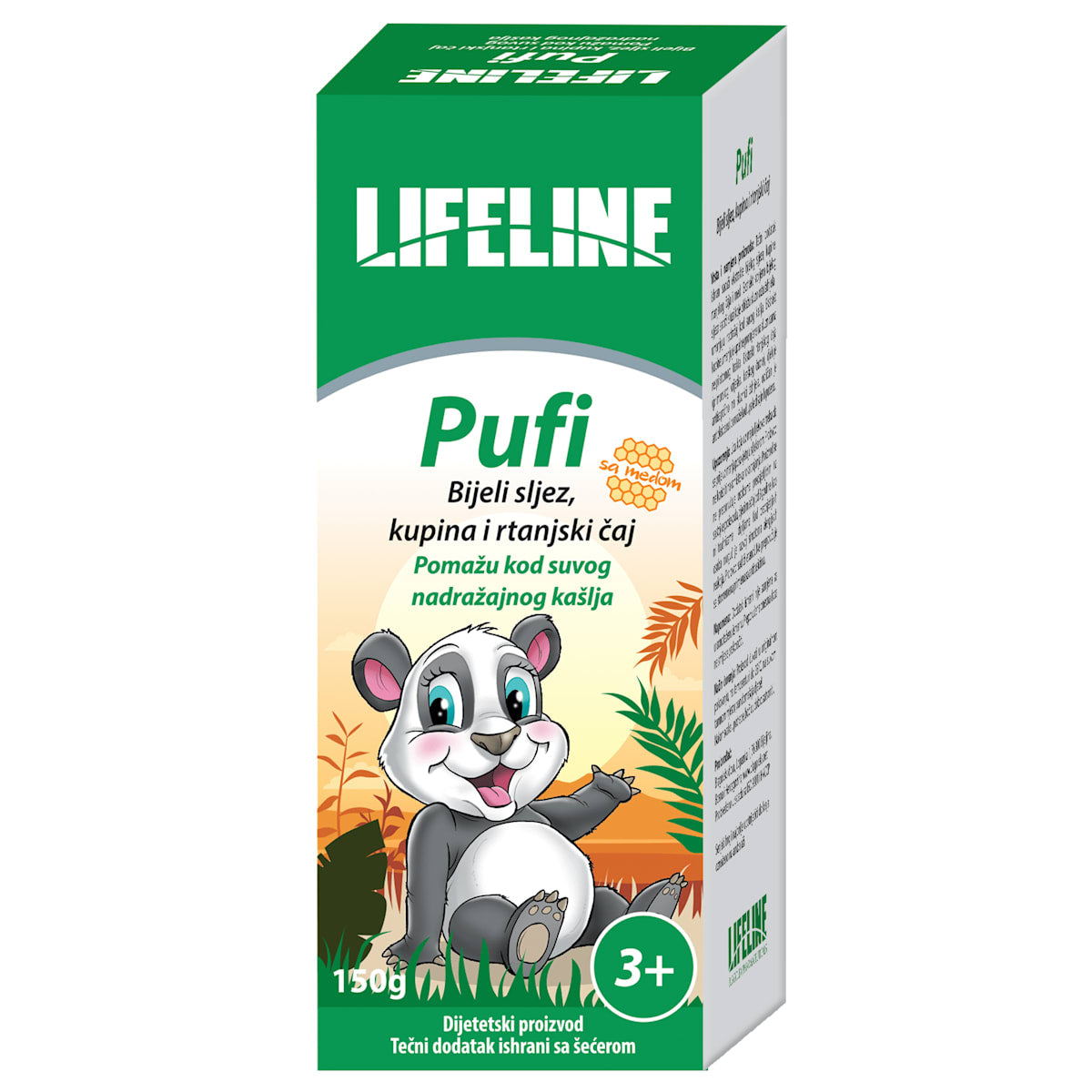 Pufi sirup bijeli šljez.kupina i rtanj 150ml