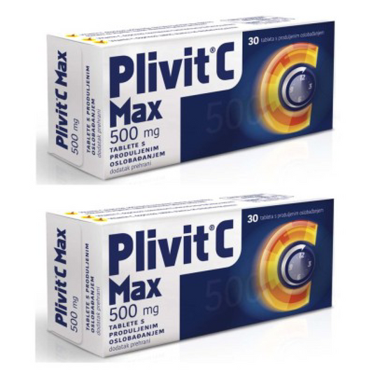 Plivit C max 500 mg 1+1 gratis