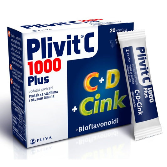 Plivit C 1000 + D+ Zink