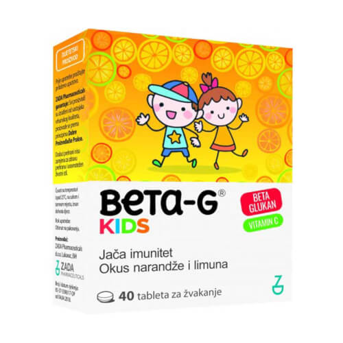 Beta-G kids 40 tableta za žvakanje