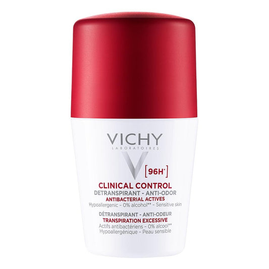 VICHY DEODORANT DETRANSIRANT CLINICAL CONTROL 96H ROLL-ON 50 ML (CRVENI POKLOPAC)